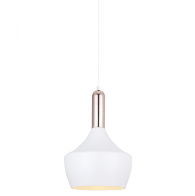 Griestu lampa italux ophelia kolekcija balta ar vara detaļām Ø25CM 1XE27 MDM-3028/1 W+COP