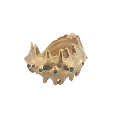 Gredzens creature apzeltīts