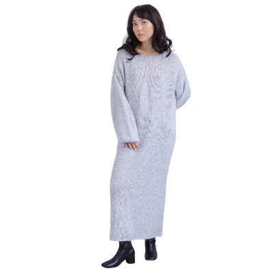 Mohēras zīda Oversize maksi kleita
