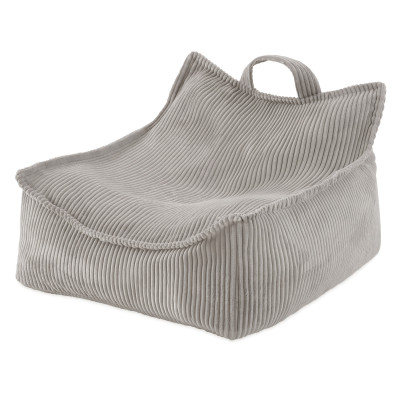 PLUSH NEST bērnu pufs, atpūtas krēsls – velveta, bēšs