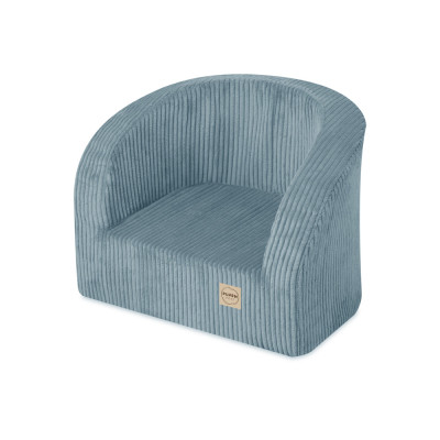 PLUSH NEST bērnu atpūtas krēsls, zils, premium velvets