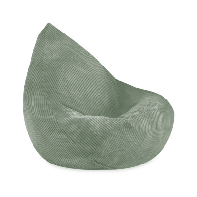 PLUSH NEST Sako bērnu pufs, atpūtas krēsls – premium velvets, zaļš