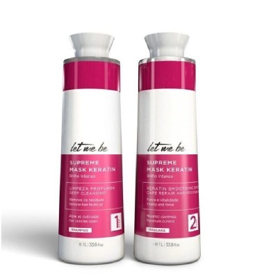 Supreme keratīna komplekts, (Keratīns 500ml + Attīrošais šampūns 500ml)