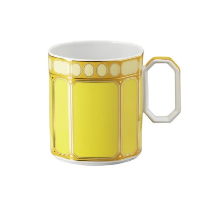 Swarovski x Rosenthal, Signum, porcelāns, dzeltens, krūze 0,39 l