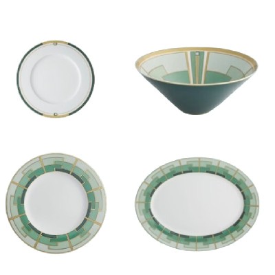 Porcelānu trauku servīze 8 personām EMERALD