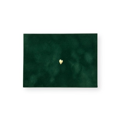 Aploksne Heart, Green, Velvet, Manilla